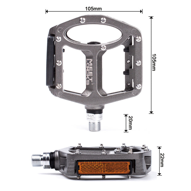 are bike pedals standard size MEETLOCKS Bike Pedals Triple Bearing sealed For MTB BMX Bike – Meetlocks Brand Official License Store